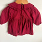 H&M Organic Crimson Bodysuit Dress / 1-2m