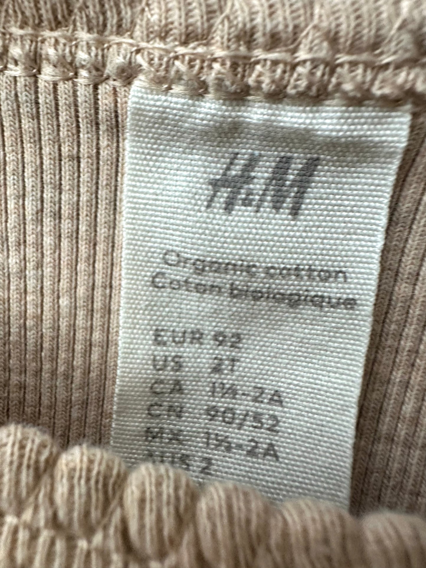 H&M Ribbed Top + Pants Set (PLAY) / 18-24m