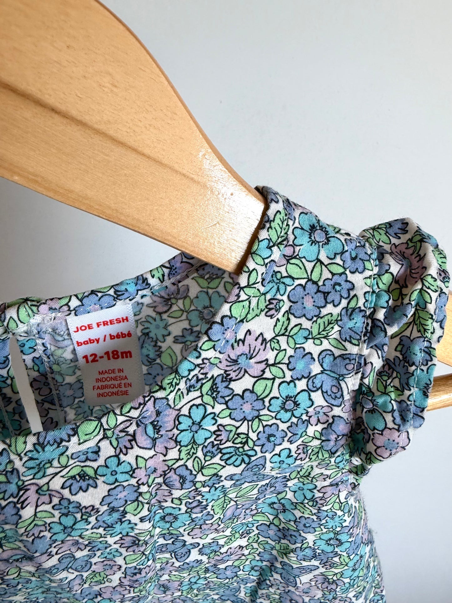 Butterfly Floral Eyelet Bottom Tunic Top / 18-24m