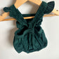 Green Cord Bubble Romper / 0-3m