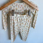 Bamboo Cream Floral PJ Set / 24m