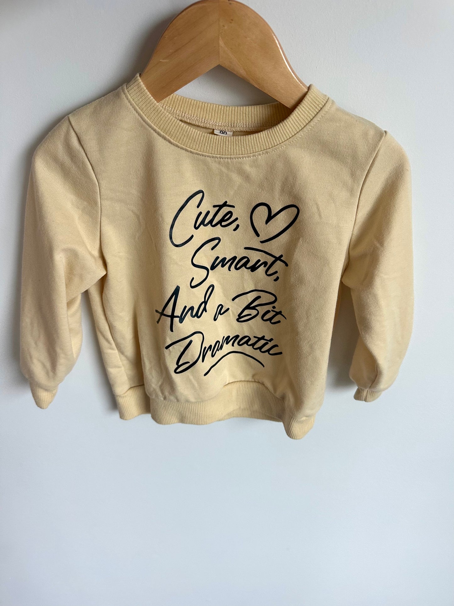 Cute, Smart, And A Bit Dramatic Sweater / 18-24m