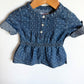 Polka Dot Chambray Dress / 3-6m