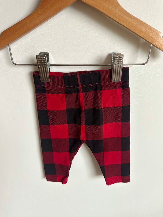 Buffalo Plaid Leggings / 0-3m