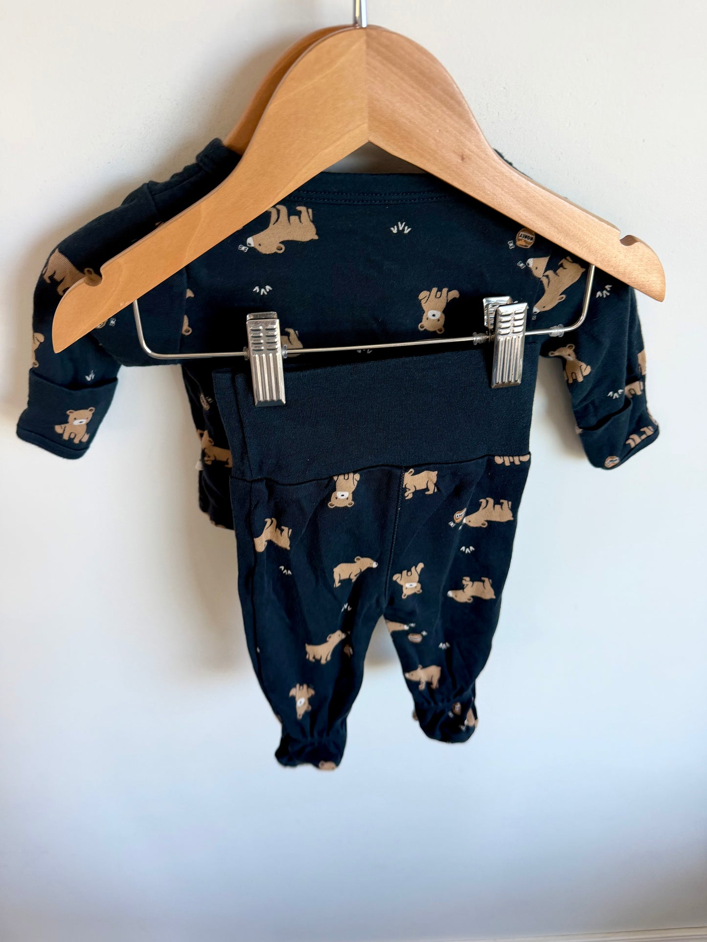 Bear Wrap Top + Pants Set / 3m