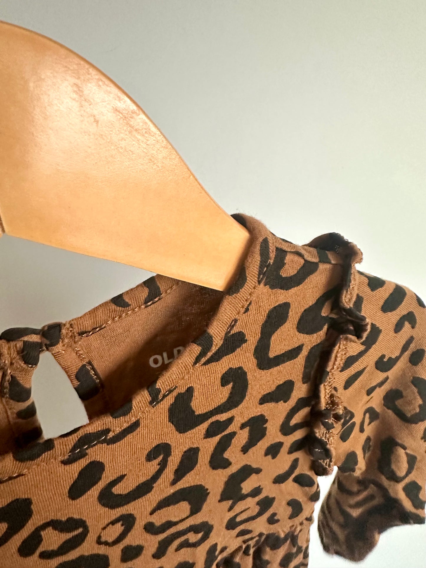 Animal Print Long Sleeve Jumpsuit / 18-24m