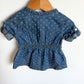 Polka Dot Chambray Dress / 3-6m