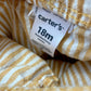 Yellow Striped Bloomer Shorts / 18m