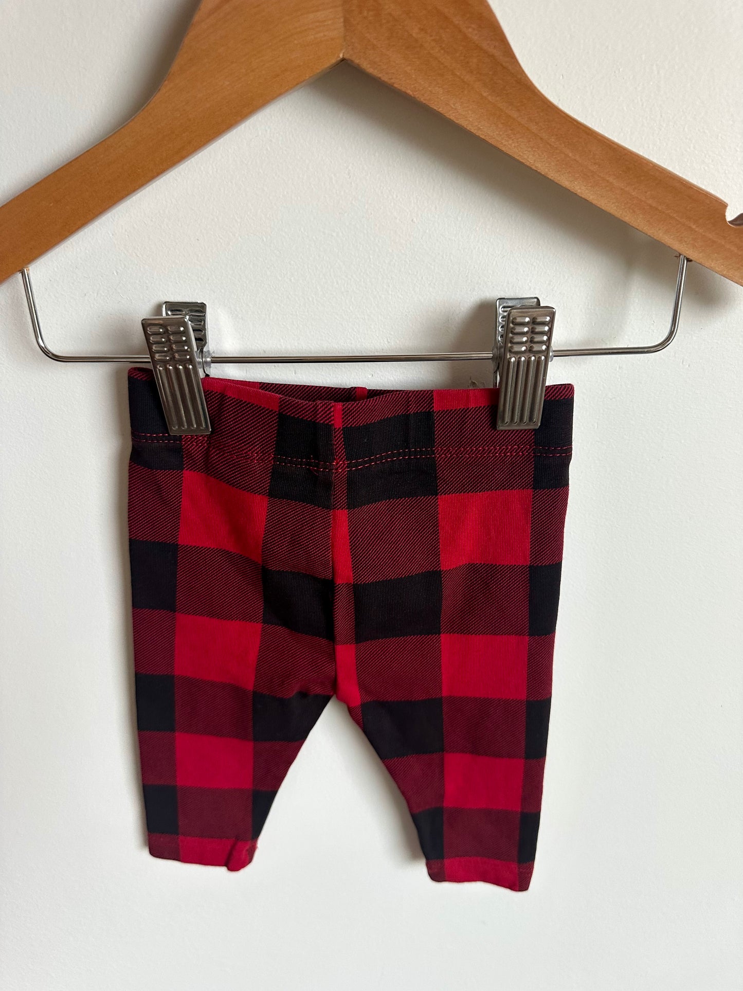 Buffalo Plaid Leggings / 0-3m