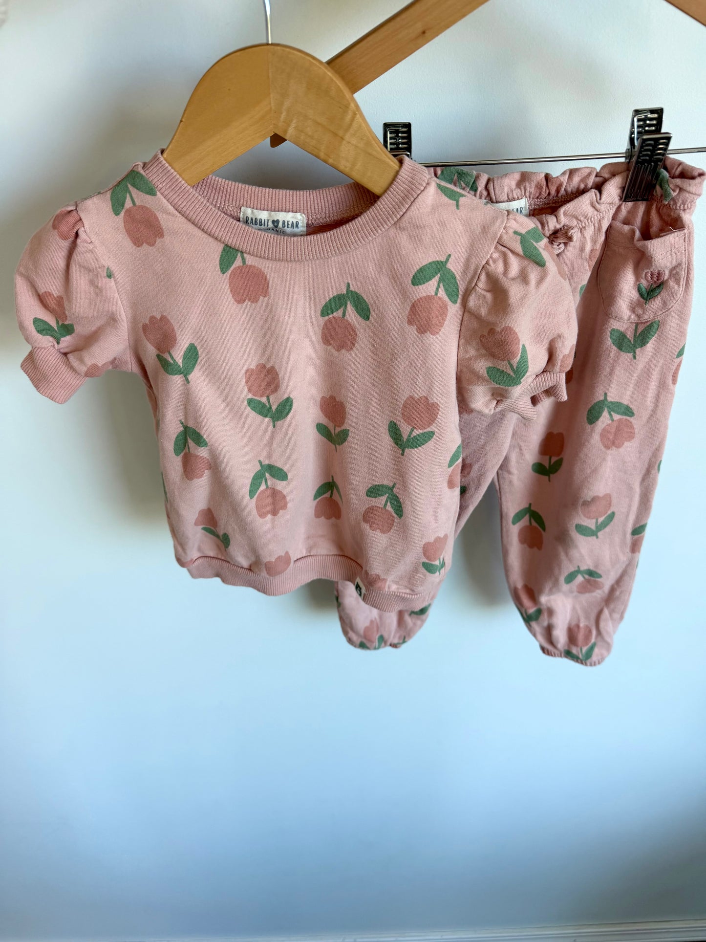 Tulip Pattern Top + Bottom Set (PLAY) / 24m