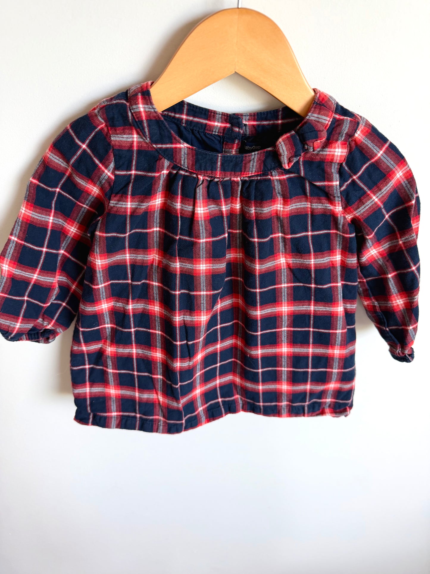 Plaid Bow Dress / 12-18m