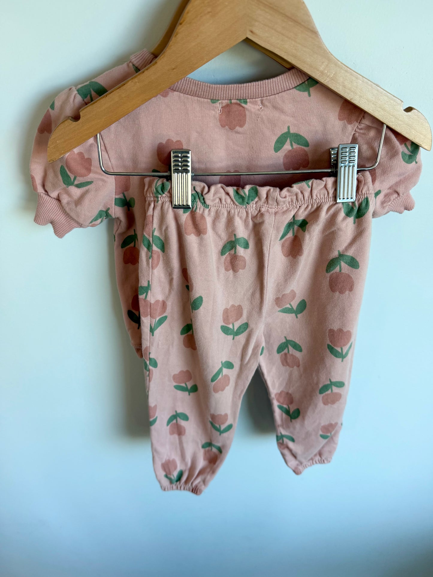 Tulip Pattern Top + Bottom Set (PLAY) / 24m