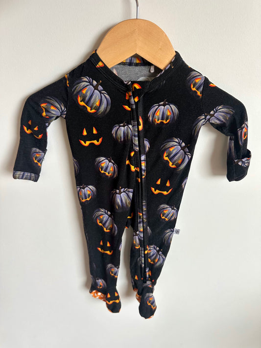 Newborn Bamboo Jack-O-Lantern Sleeper / 0m