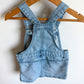 Blue Ruffle Pockets Overall Dress / 2T