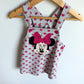 Minnie Mouse Heart Overall Dress / 18m