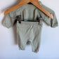 H&M Pistachio Sweater + Pants Set / 1-2m