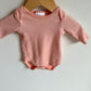 Pink Pima Cotton Bodysuit / 0-3m