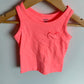 Bright Pink Heart Tank Top / 18m