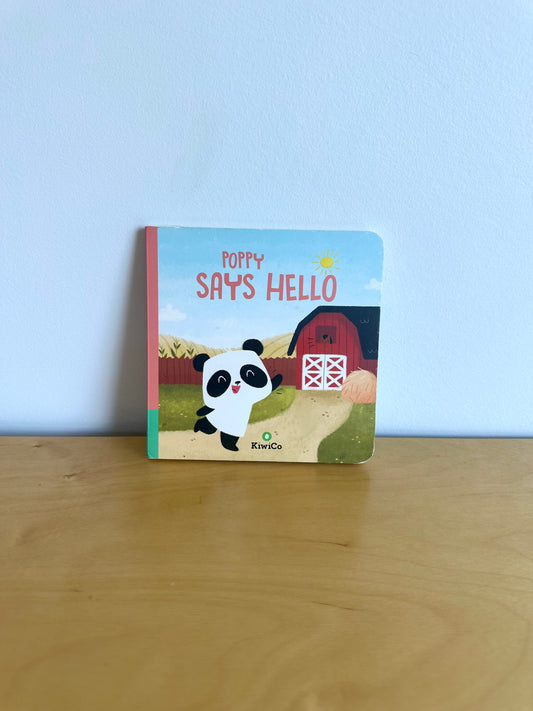 KiwiCo Poppy Says Hello Board Book / 0-2 years