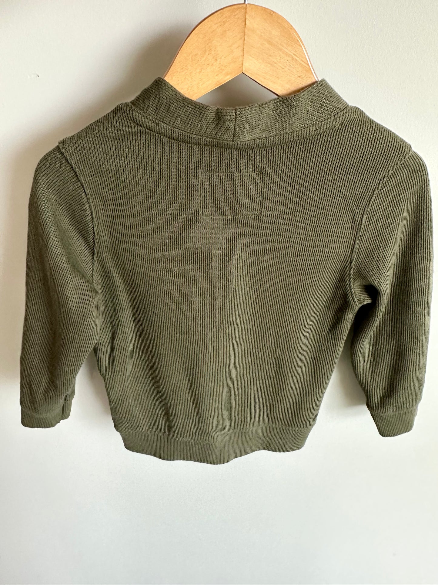Green Cardigan with Pockets / 2T