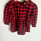 Red Checkered Collar Dress / 2T