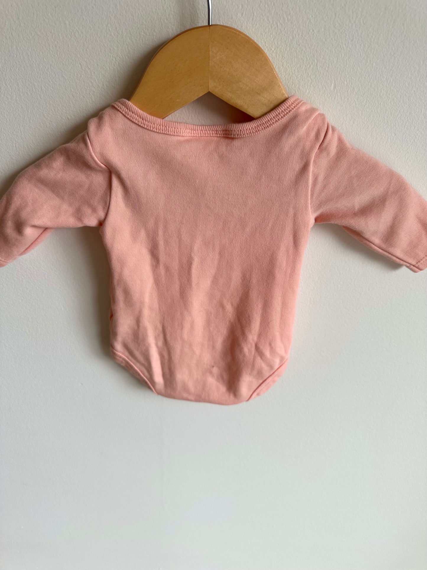 Pink Pima Cotton Bodysuit / 0-3m