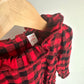 Red Checkered Collar Dress / 2T