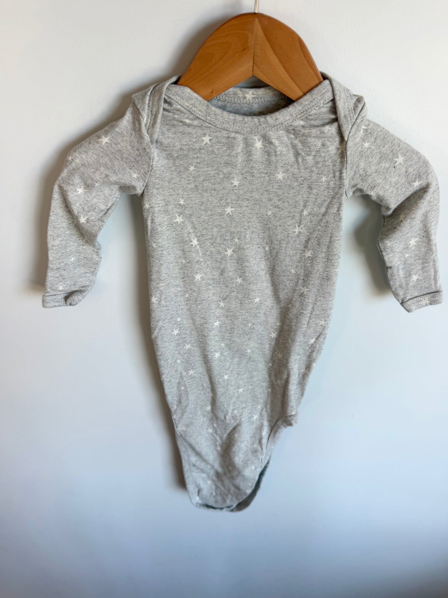 Grey Star Knotted Sleeper / 0-3m