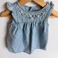 Embroidery Chambray Top / 18m