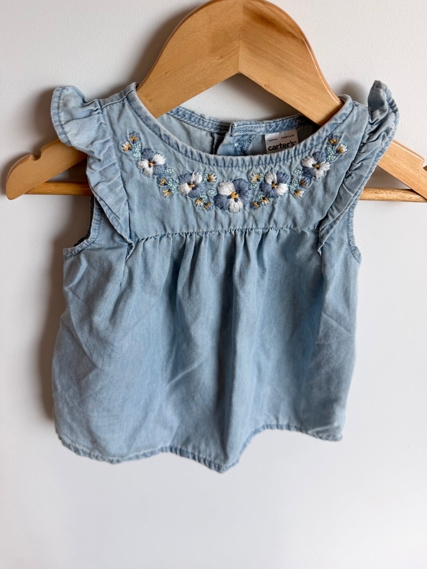 Embroidery Chambray Top / 18m