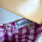 Gingham Embroidery Flower Dress / 12m