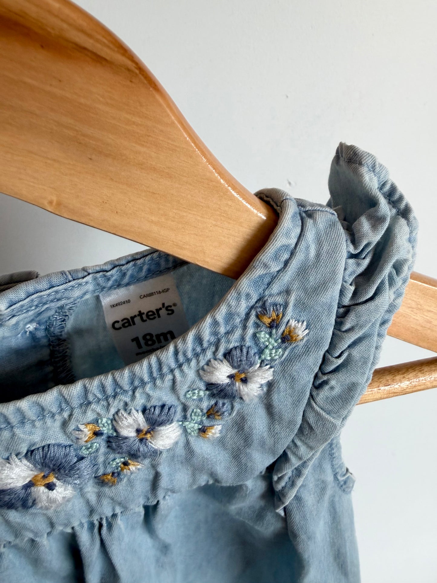 Embroidery Chambray Top / 18m