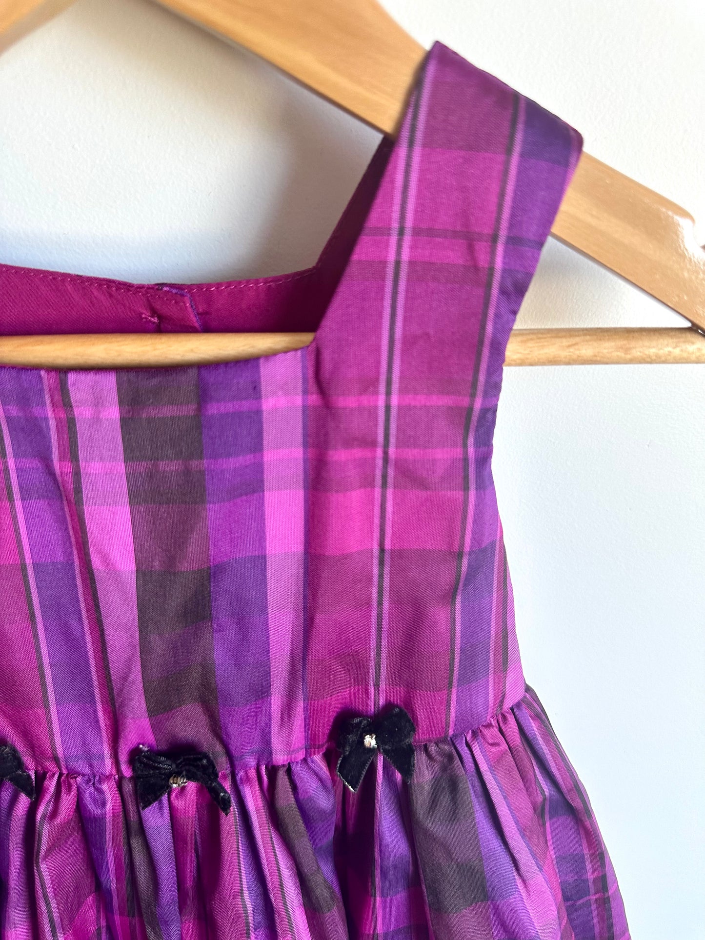 Purple Plaid Dress / 2T