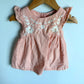 Lace Hem Coral Dress / 24m