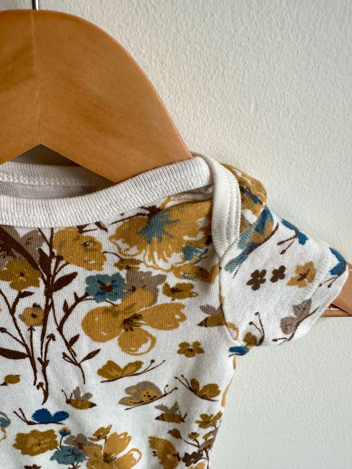 Organic Floral Bodysuit / 3m