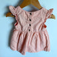 Lace Hem Coral Dress / 24m