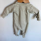 Quincy Mae Striped Grey Sleeper (PLAY) / 0-3m