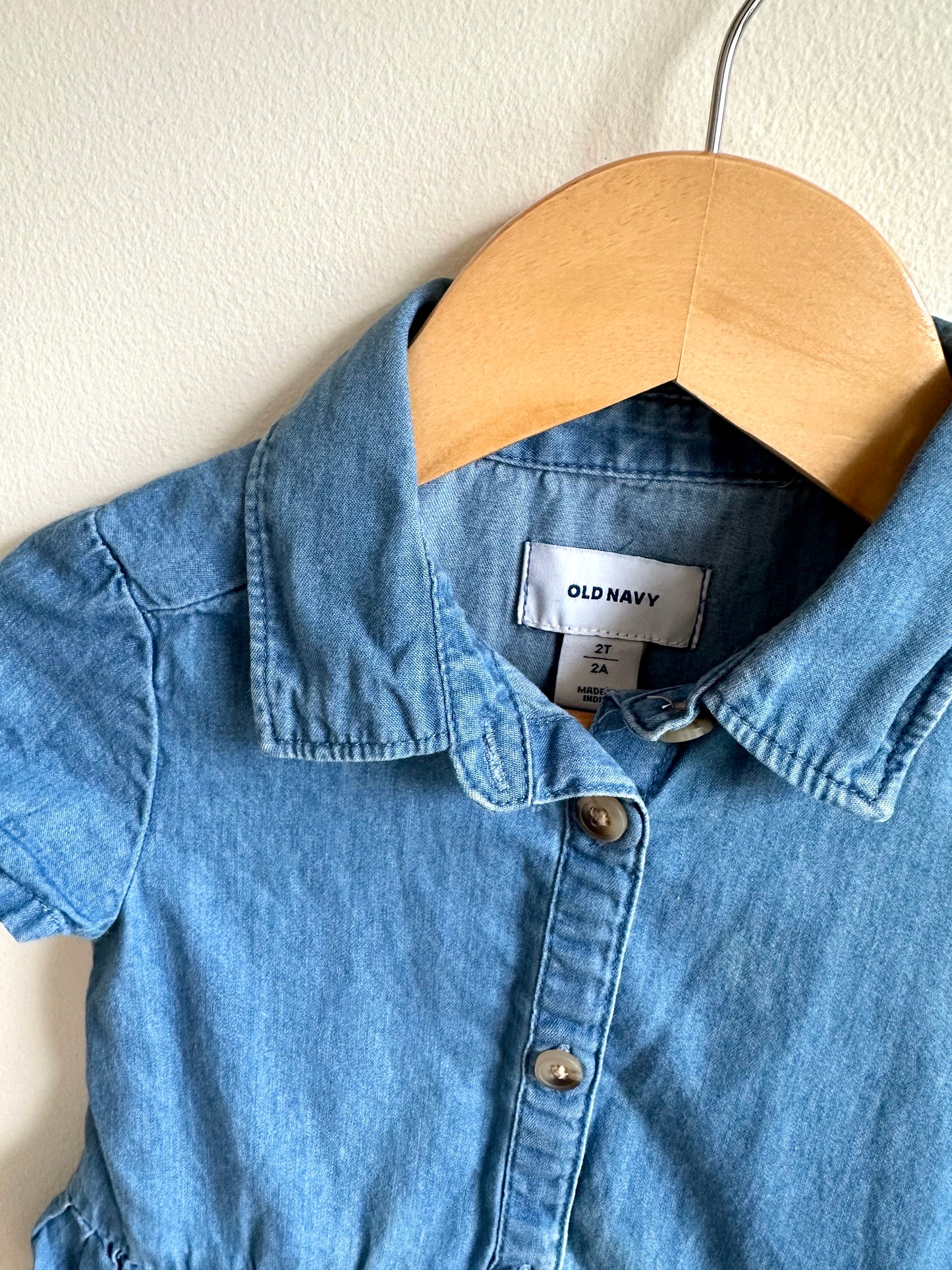 Chambray Button Up Top / 2T