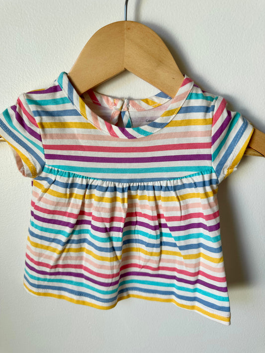 Striped Tee / 0-3m