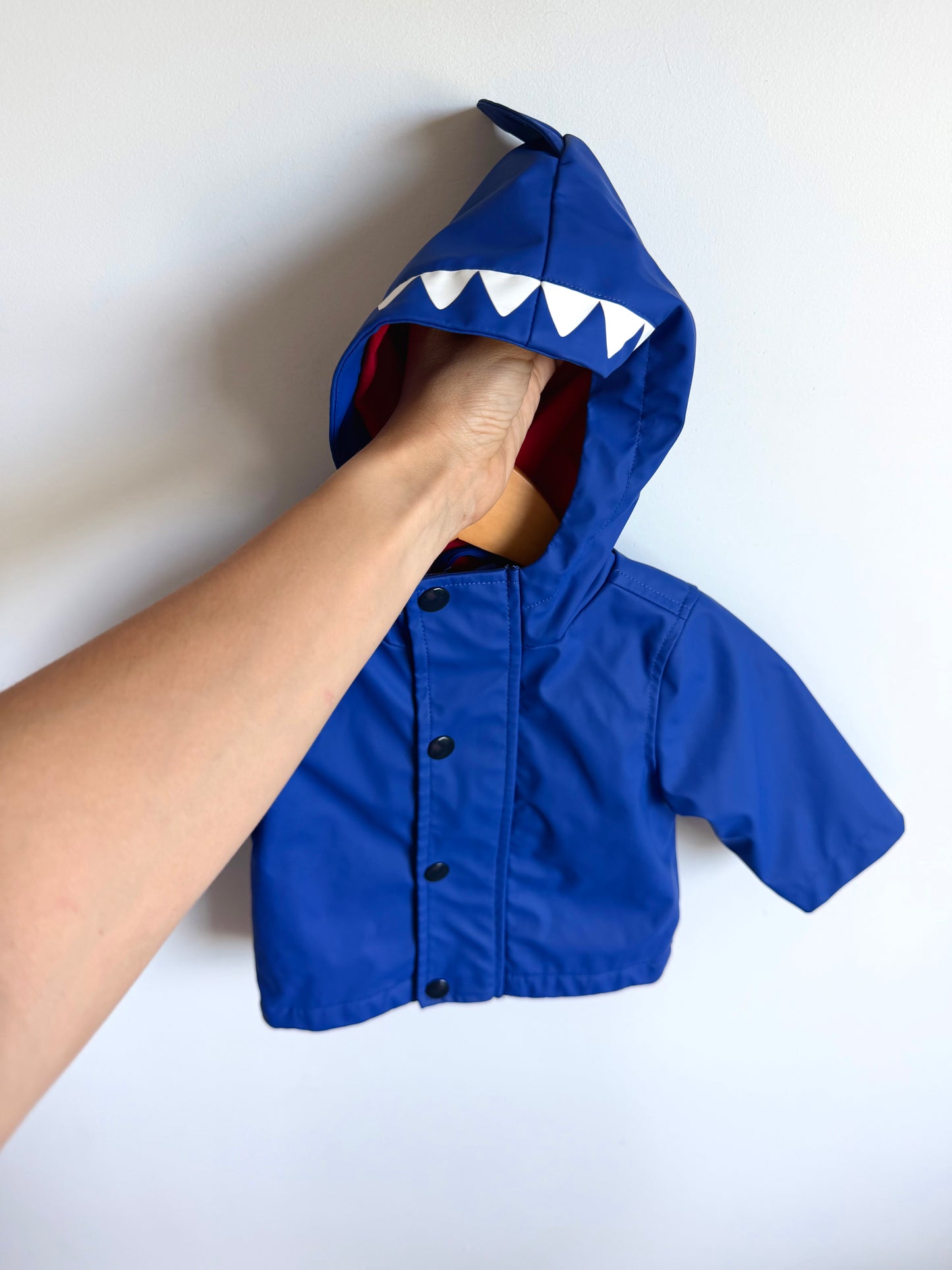 Shark Blue Rain Jacket / 3-6m