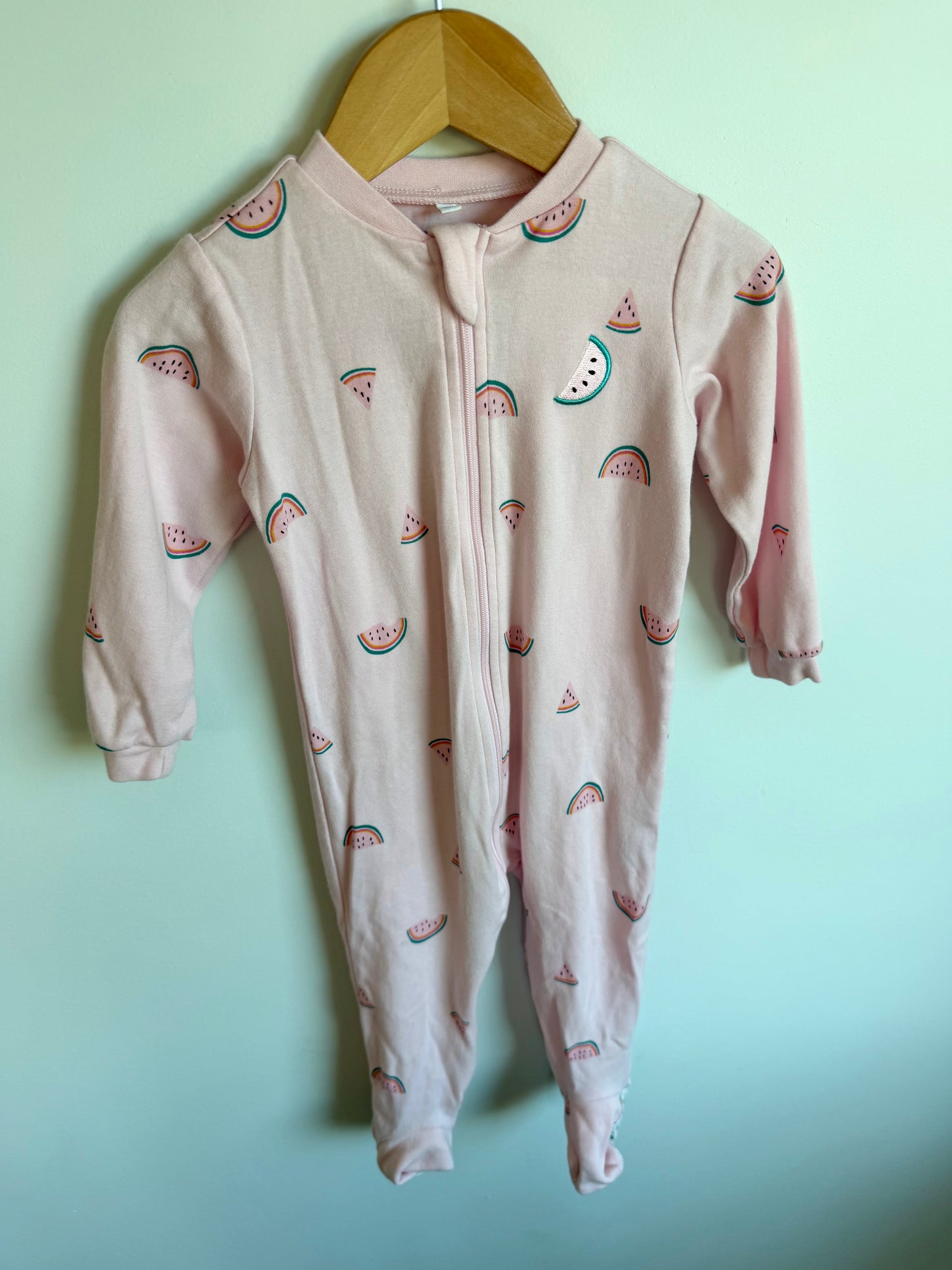 Watermelon Pink Sleeper / 18m