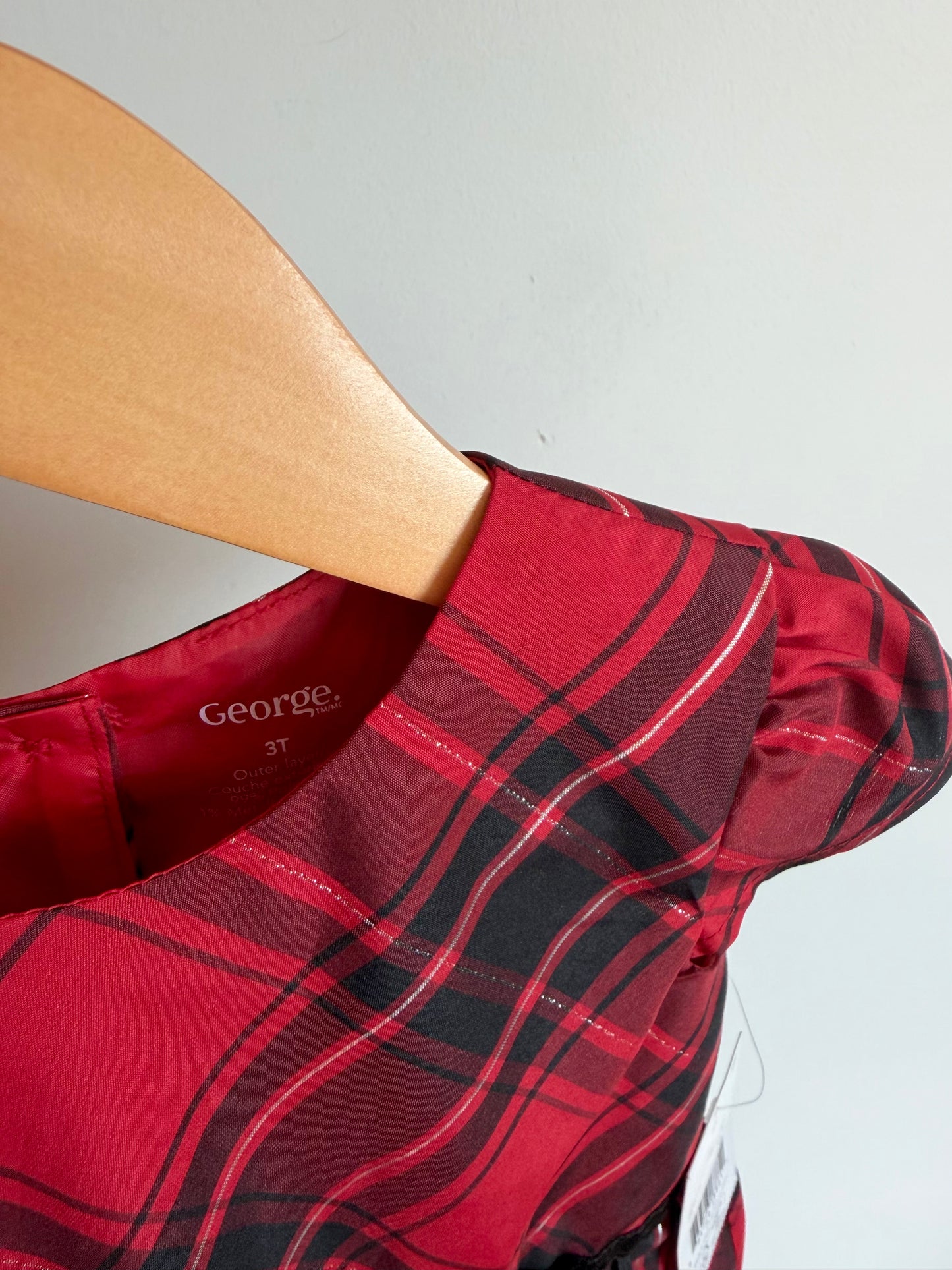 Formal Tartan Red Dress (With tags) / 3T