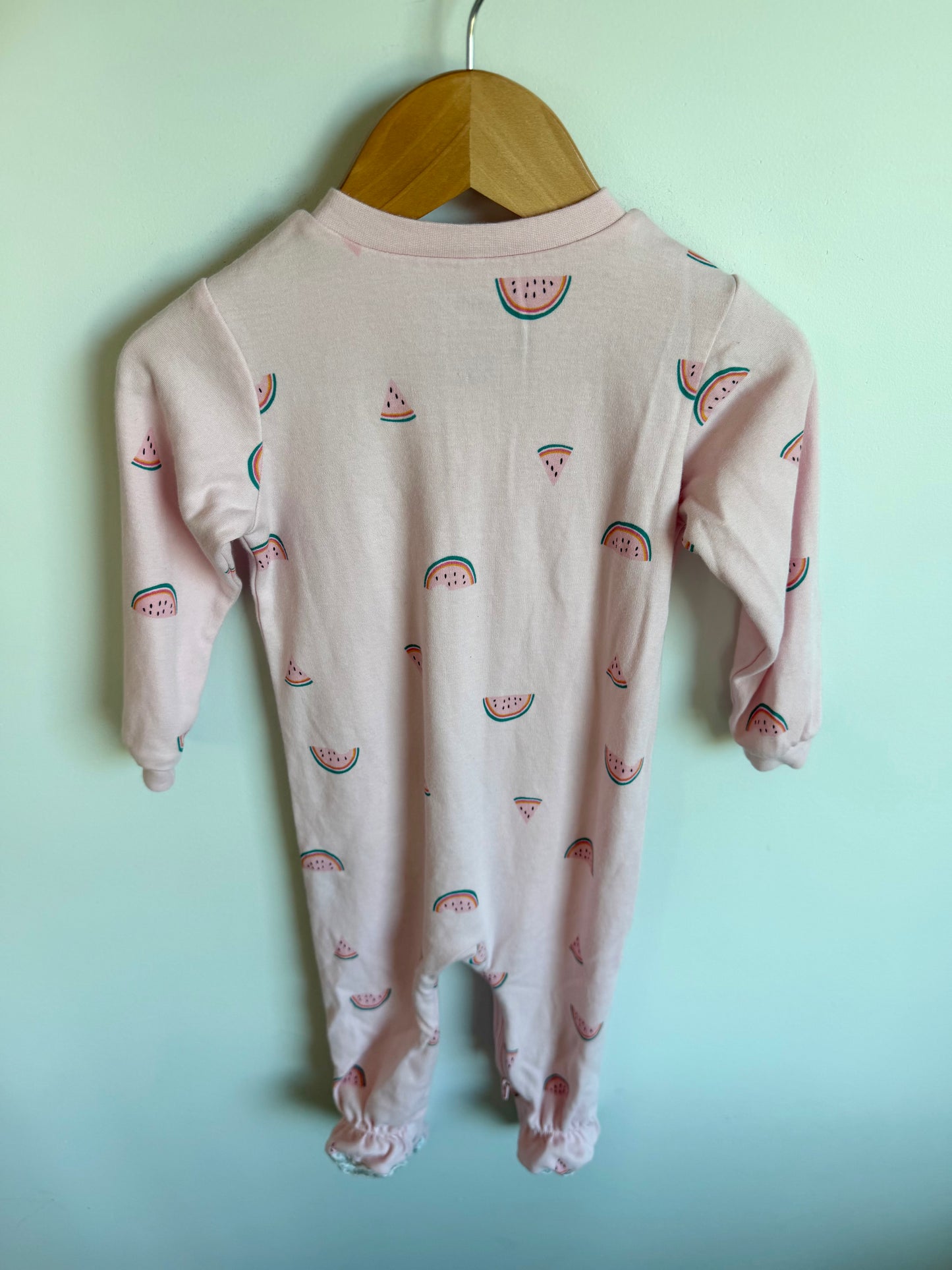 Watermelon Pink Sleeper / 18m