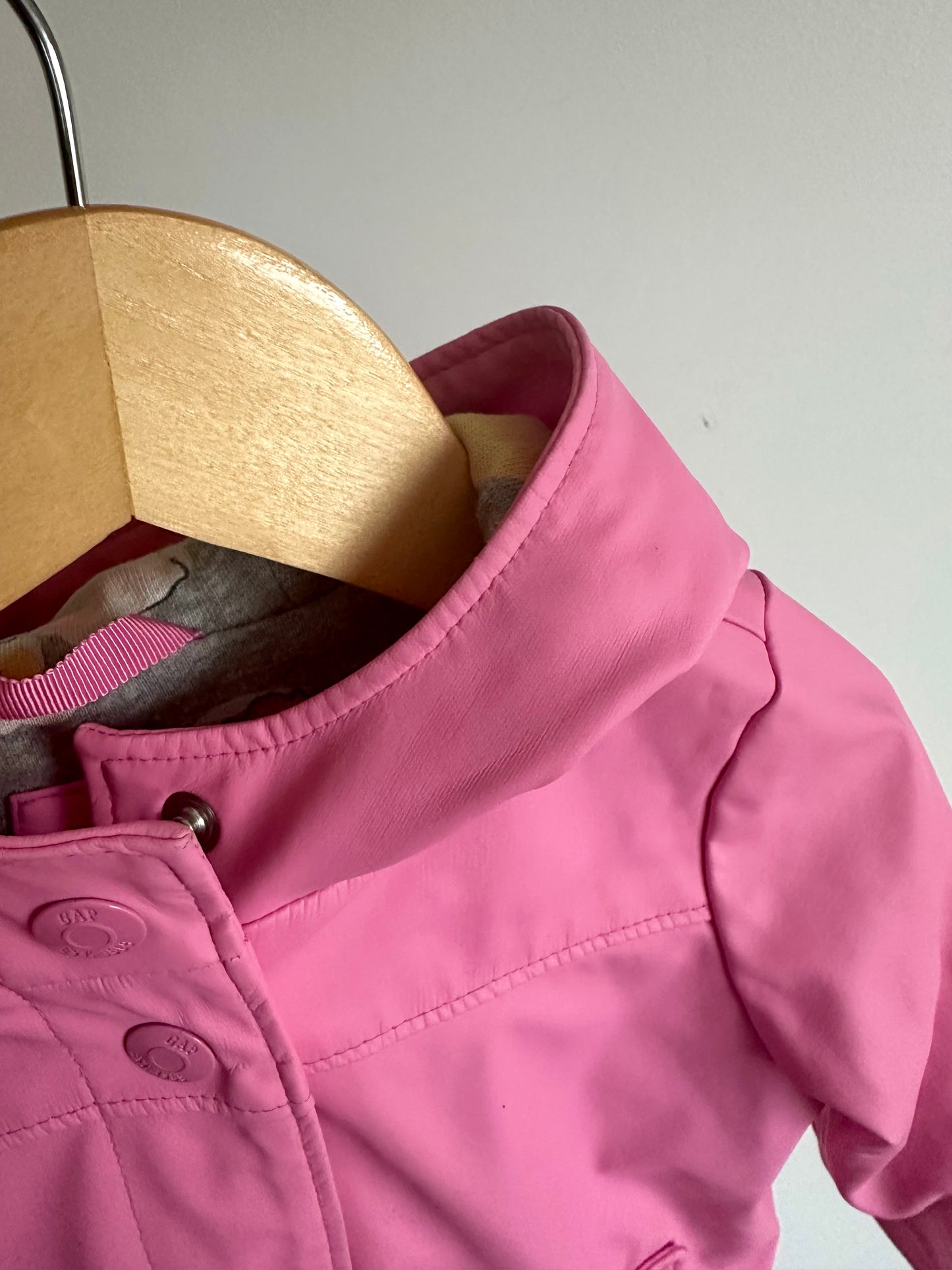 Pink Floral Hood Rain Jacket / 2T