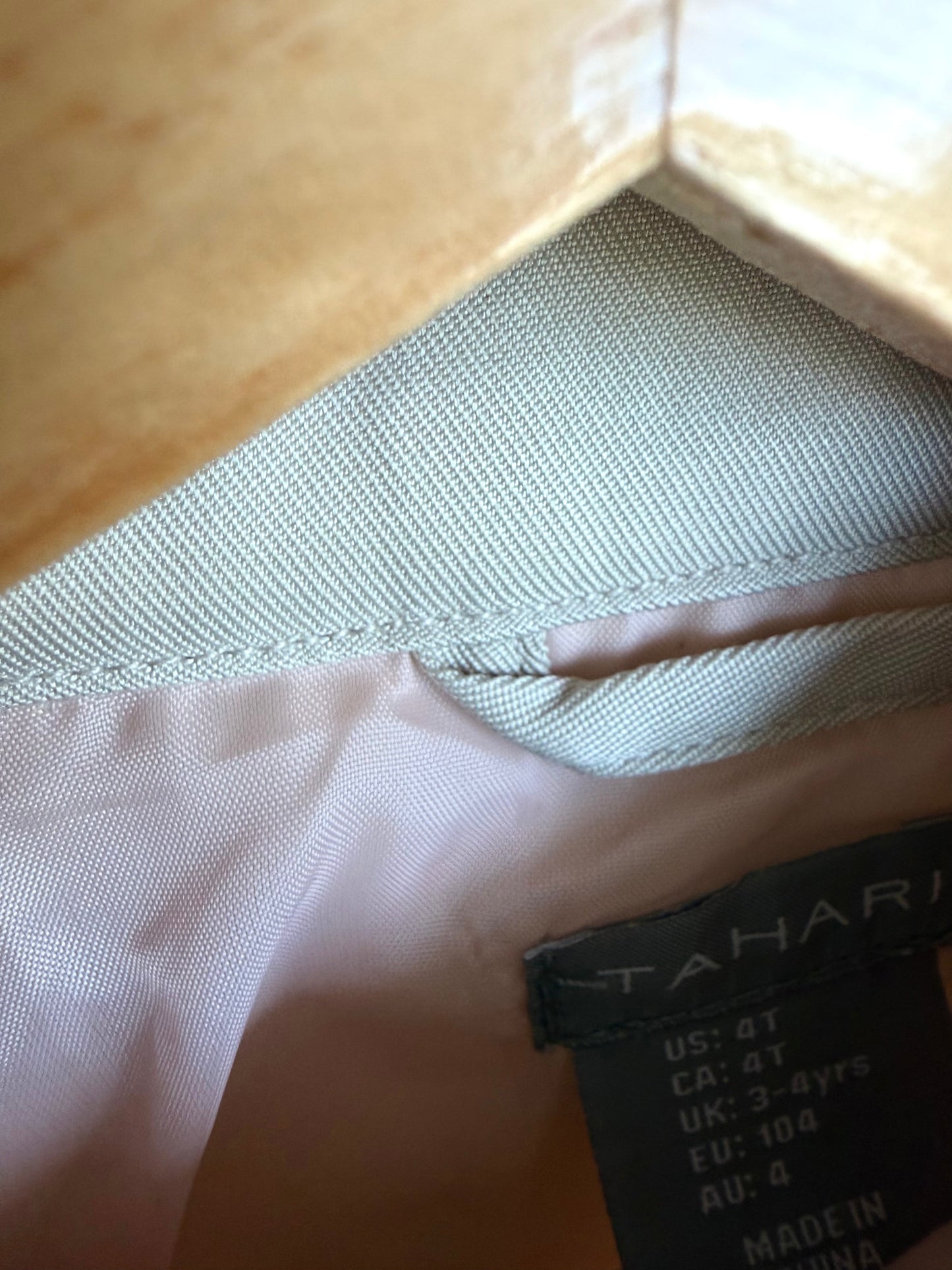 Tahari Beige Pea Coat / 4T