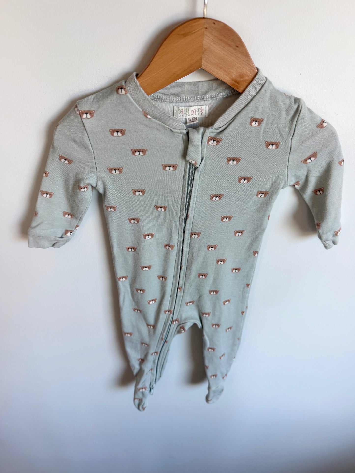 Bear 2 Way Zipper Sleeper / 3-6m
