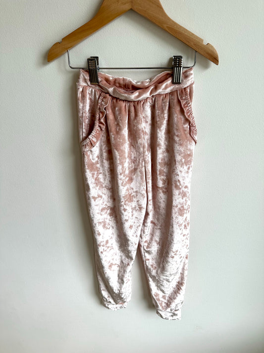 Pink Velour Bottoms / 6-7 years