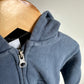 Slate Zipper Hoodie / 9-12m