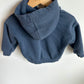 Slate Zipper Hoodie / 9-12m