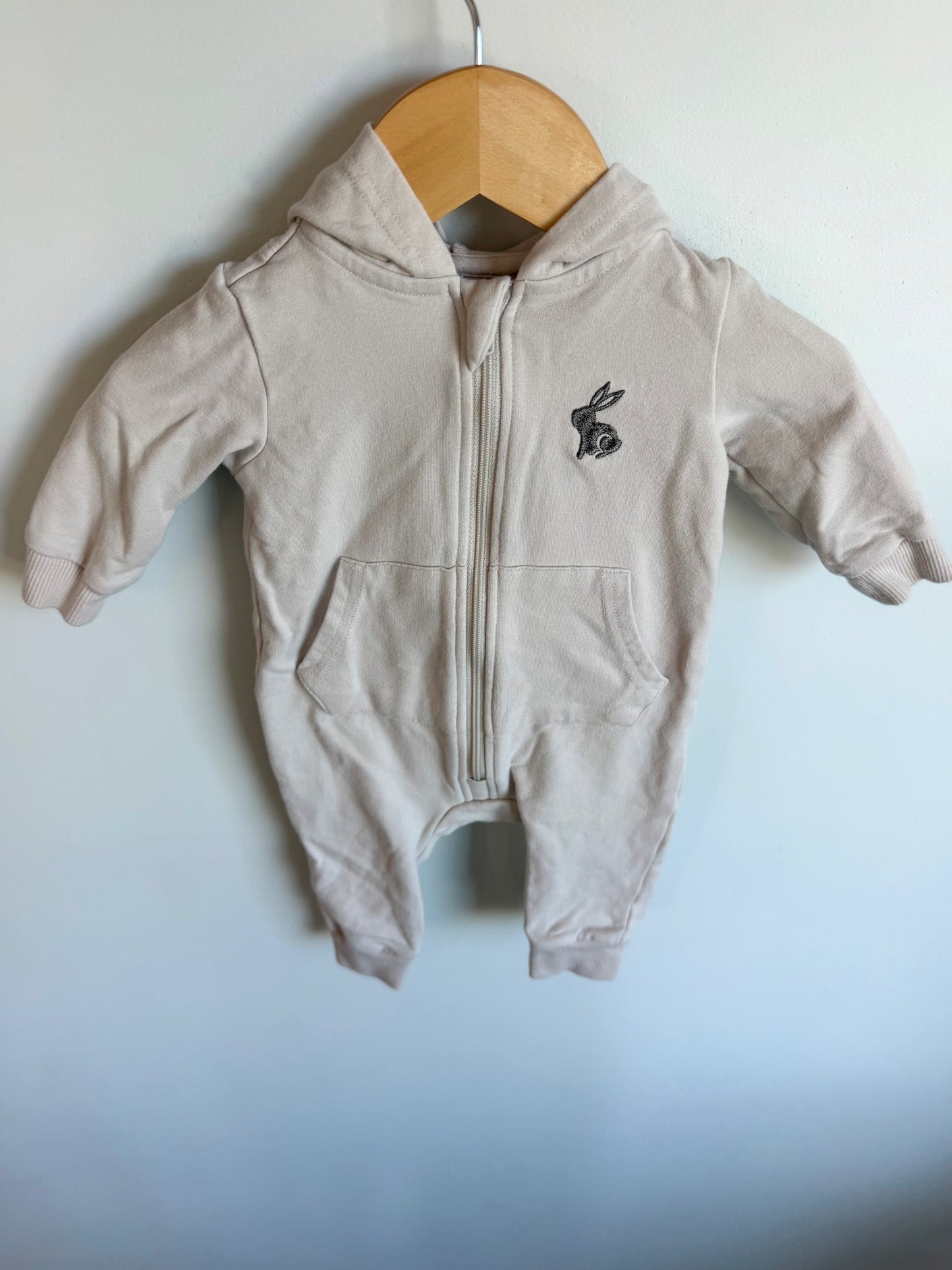 Bunny Hood Zipper Jumpsuit / 3m